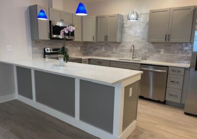 kitchen with attached counter