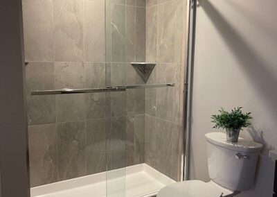 shower and toilet